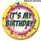 Sparkling Confetti Themed Button - 2 1/4 Inch Fabulous Celebration Accessory | MINA&#xAE;